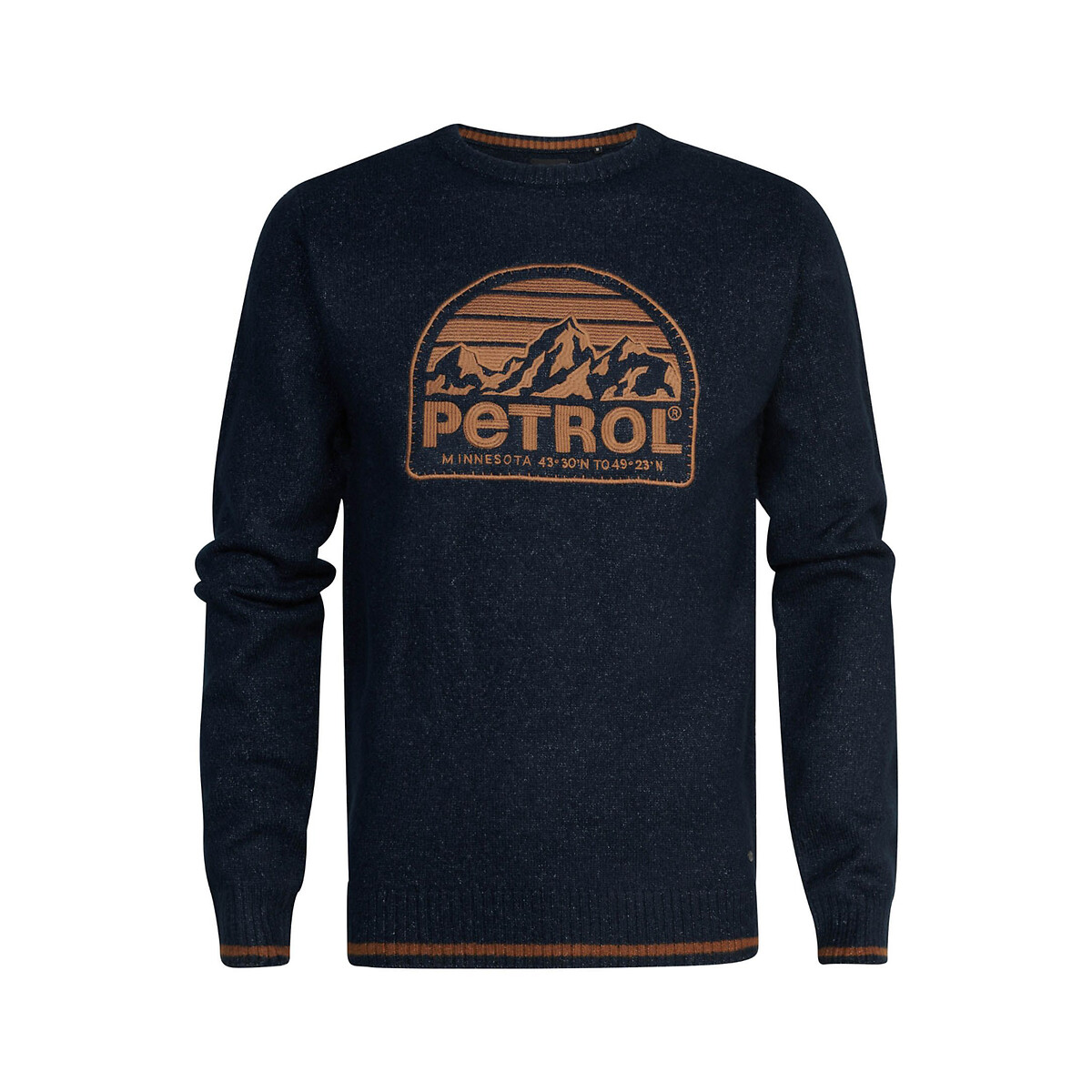 Embroidered Logo Jumper with Crew Neck