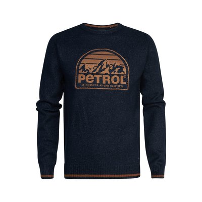 Embroidered Logo Jumper with Crew Neck PETROL INDUSTRIES