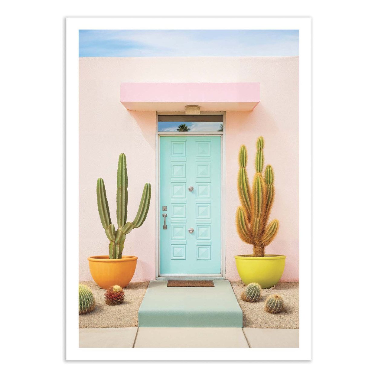 Affiche d'art - Pretty Pastel Palm Springs - Philippe Hugonnard, WALL EDITIONS