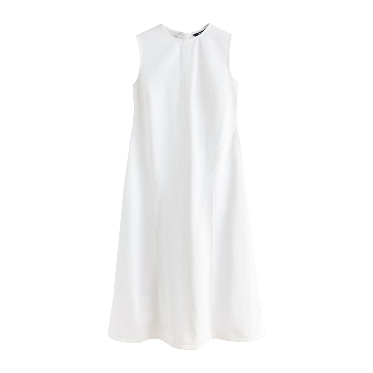 Robe longue en jean sans manches surpiquée, NEXT