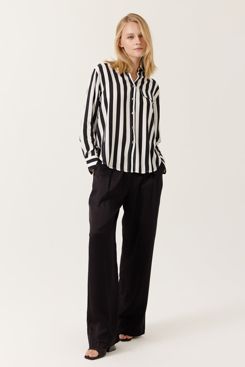 Chemise TALOUMA rayures manches longues coupe droite poche poitrine, ARTLOVE
