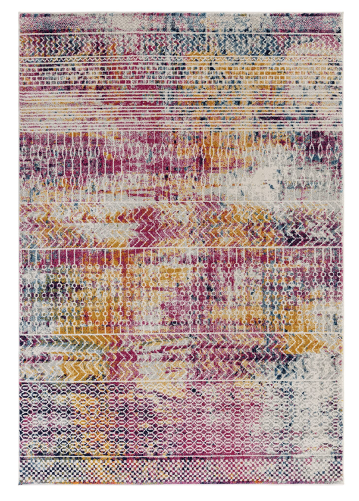 Tapis rose tissé plat moderne BARLY, NOVATREND