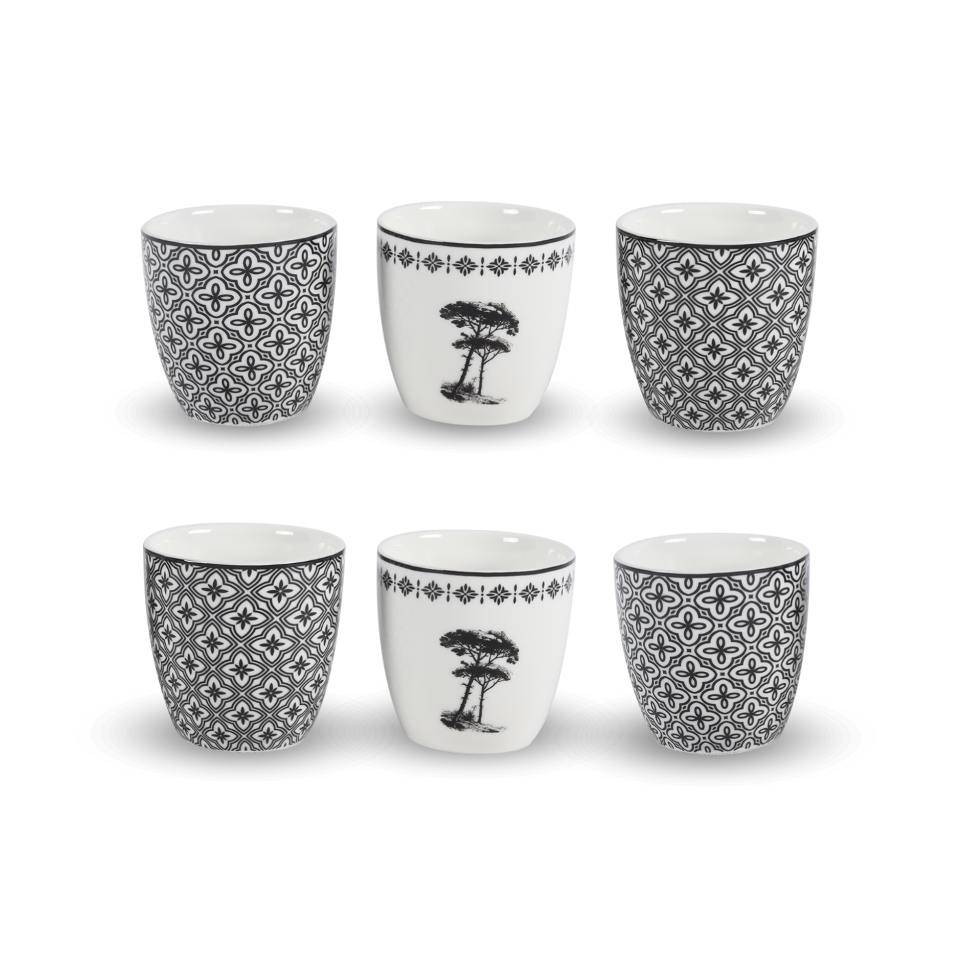 Lot de 6 gobelets, VILLA LES PINS, ARTIME