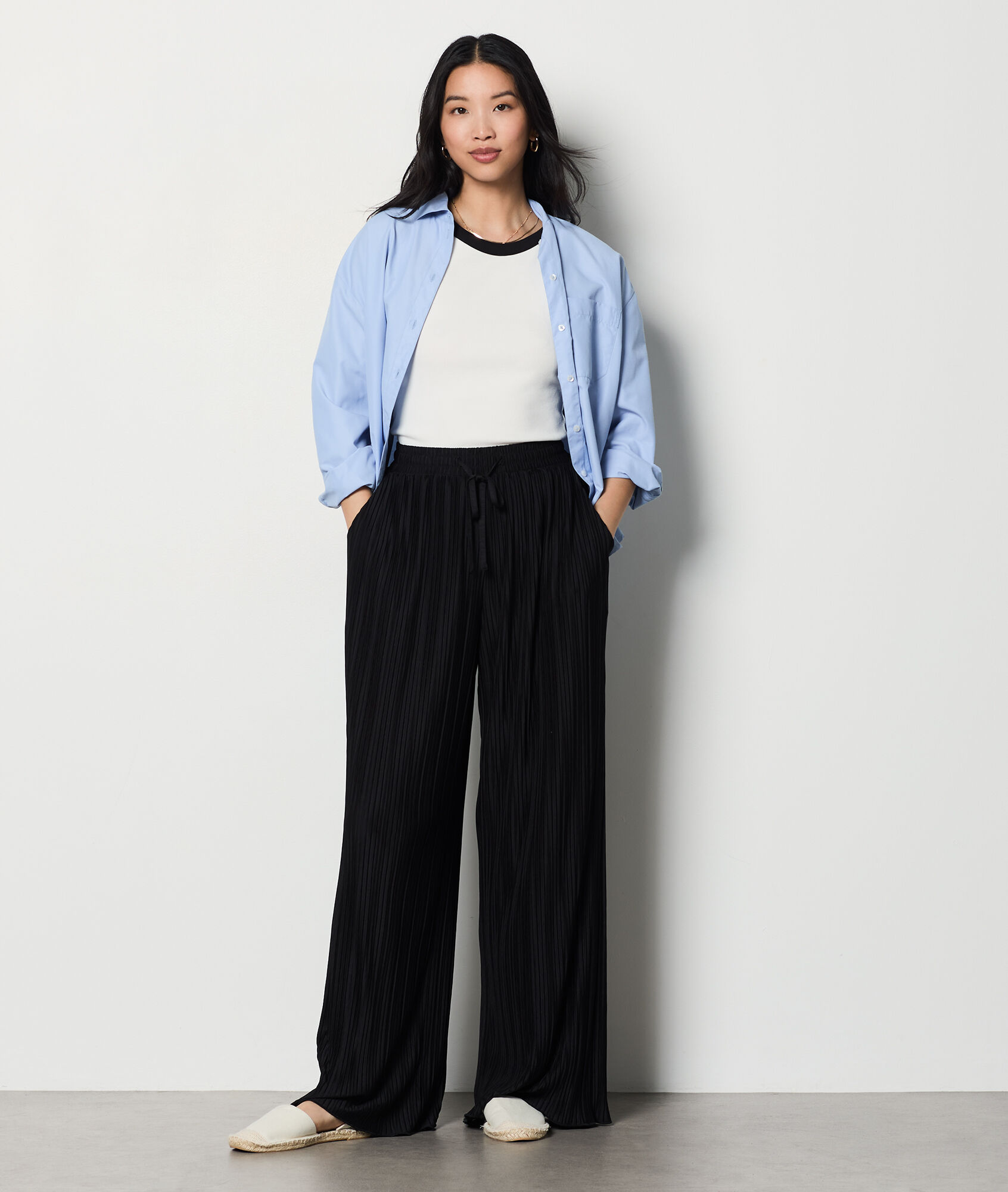 Pantalon plisse ilios black Etam La Redoute