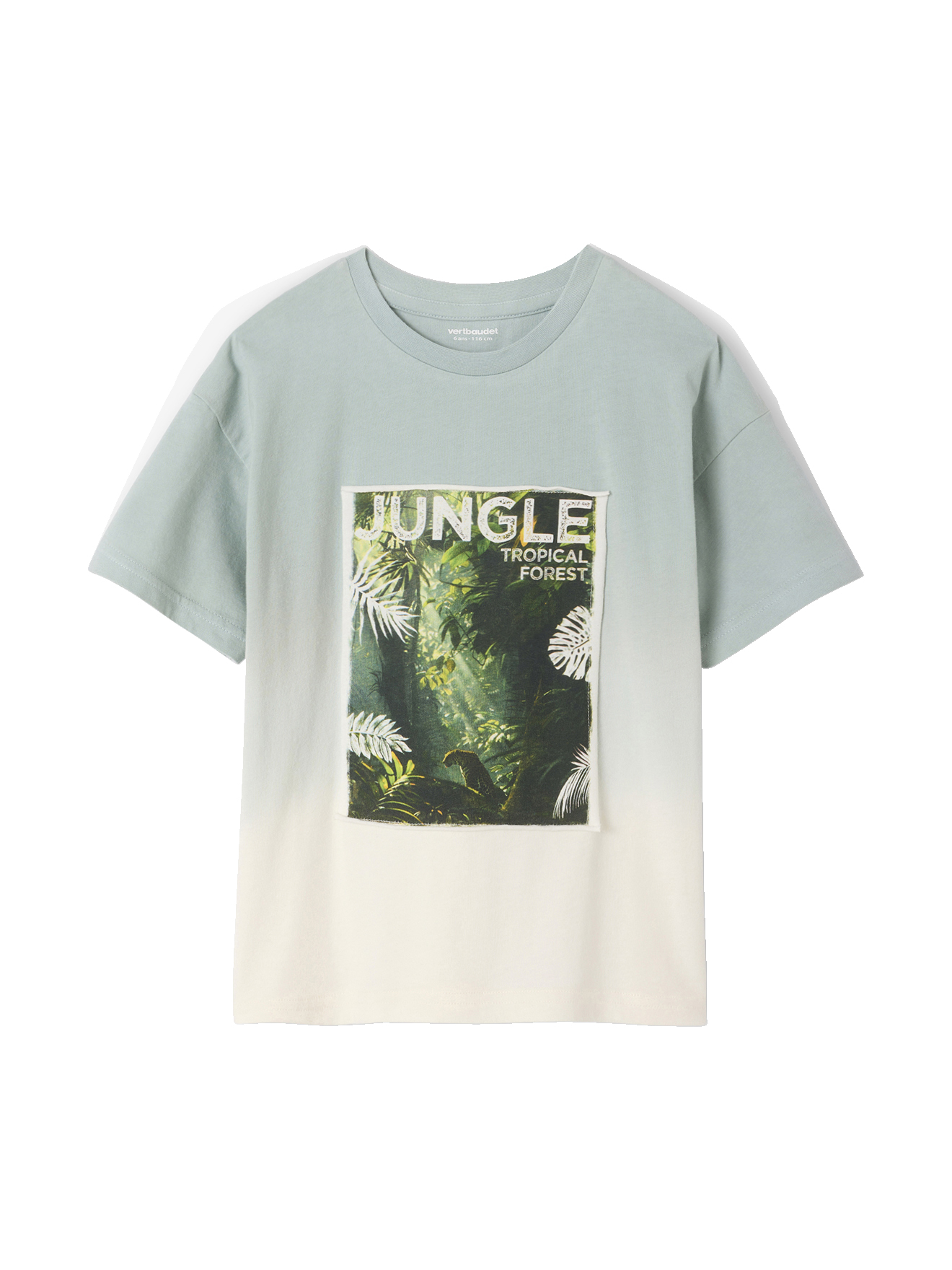 T-shirt tie & dye motif photoprint, VERTBAUDET