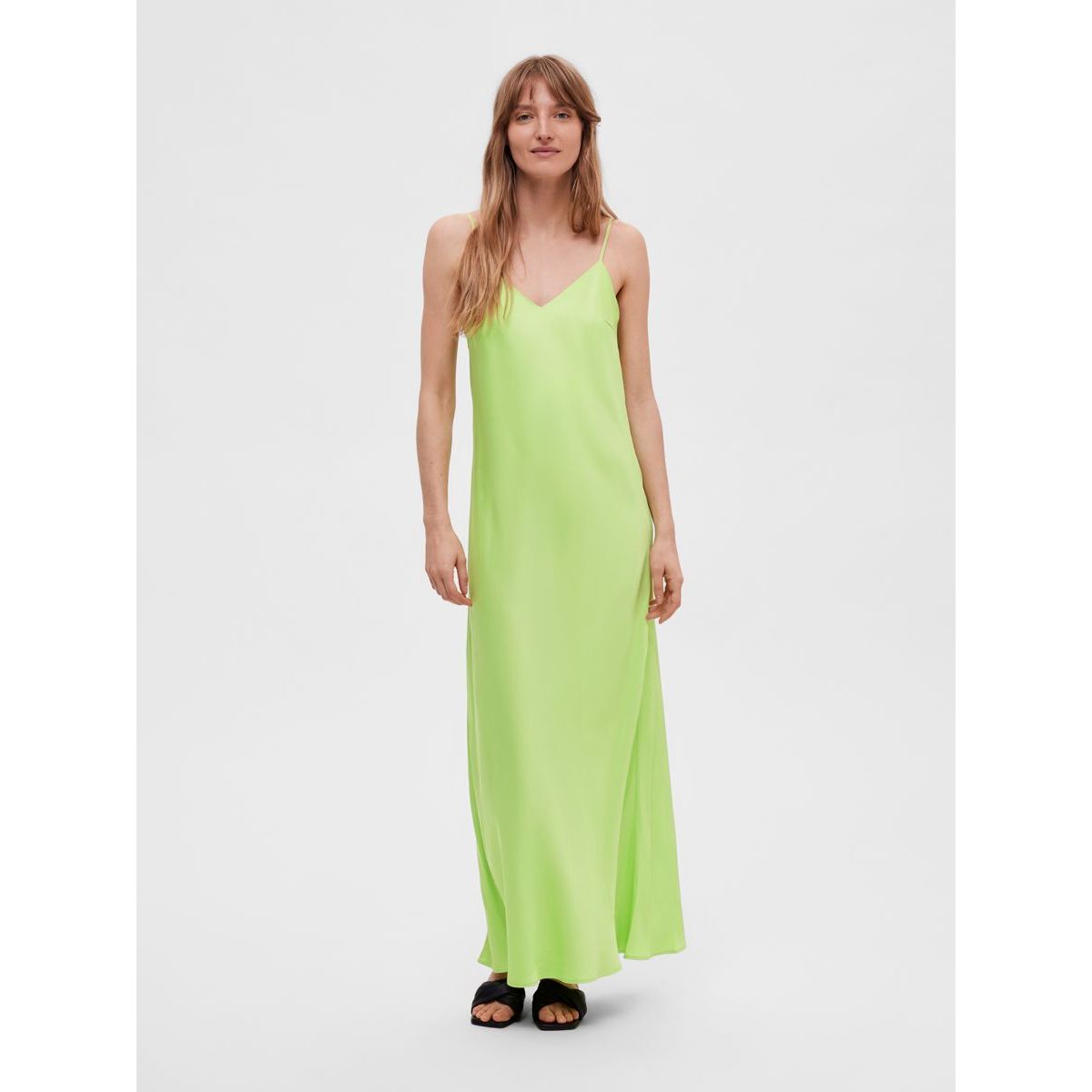 Robe sexy satin noir La Redoute
