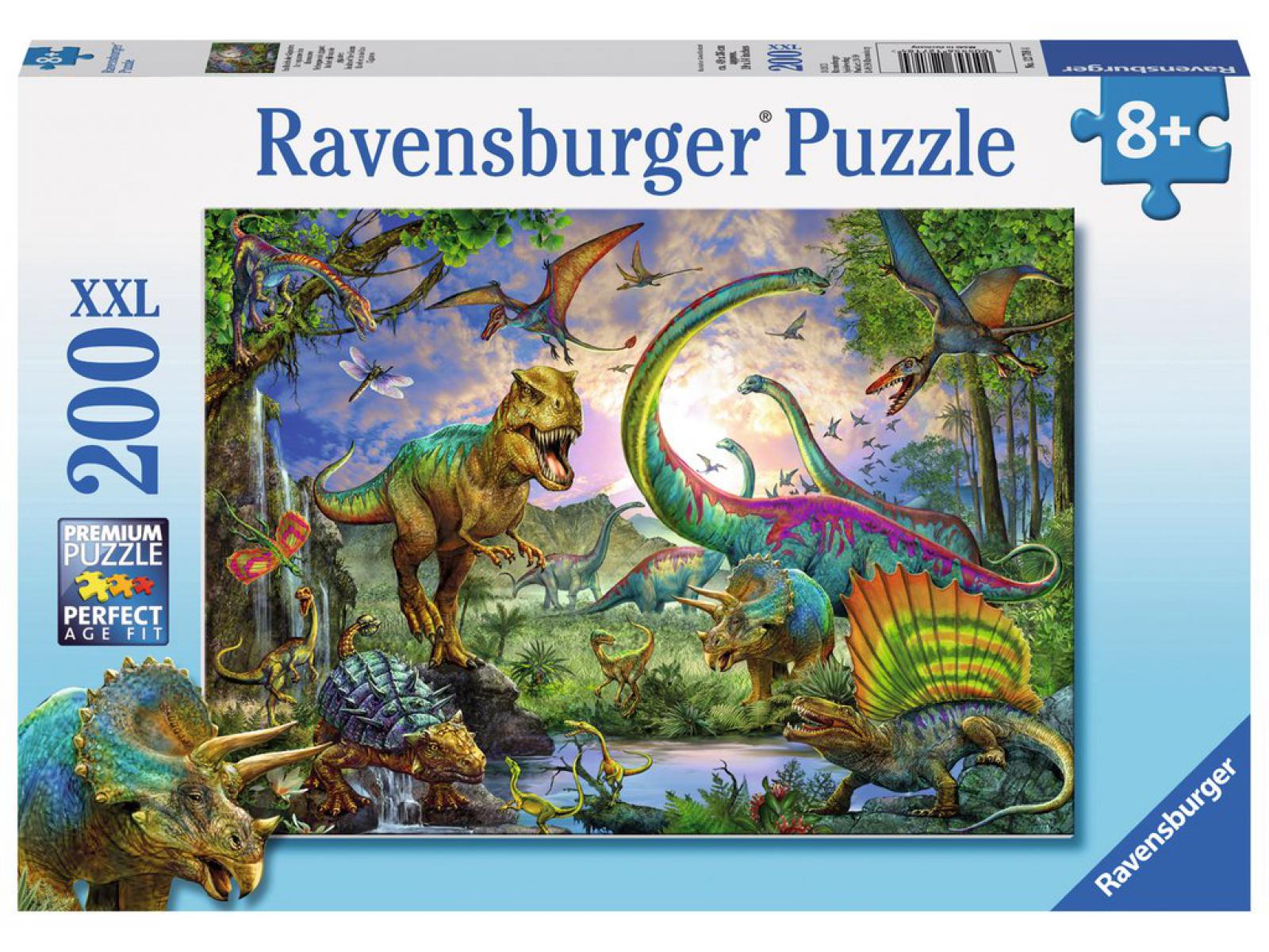 Puzzle 200 pièces XXL - Le royaume des dinosaures, RAVENSBURGER