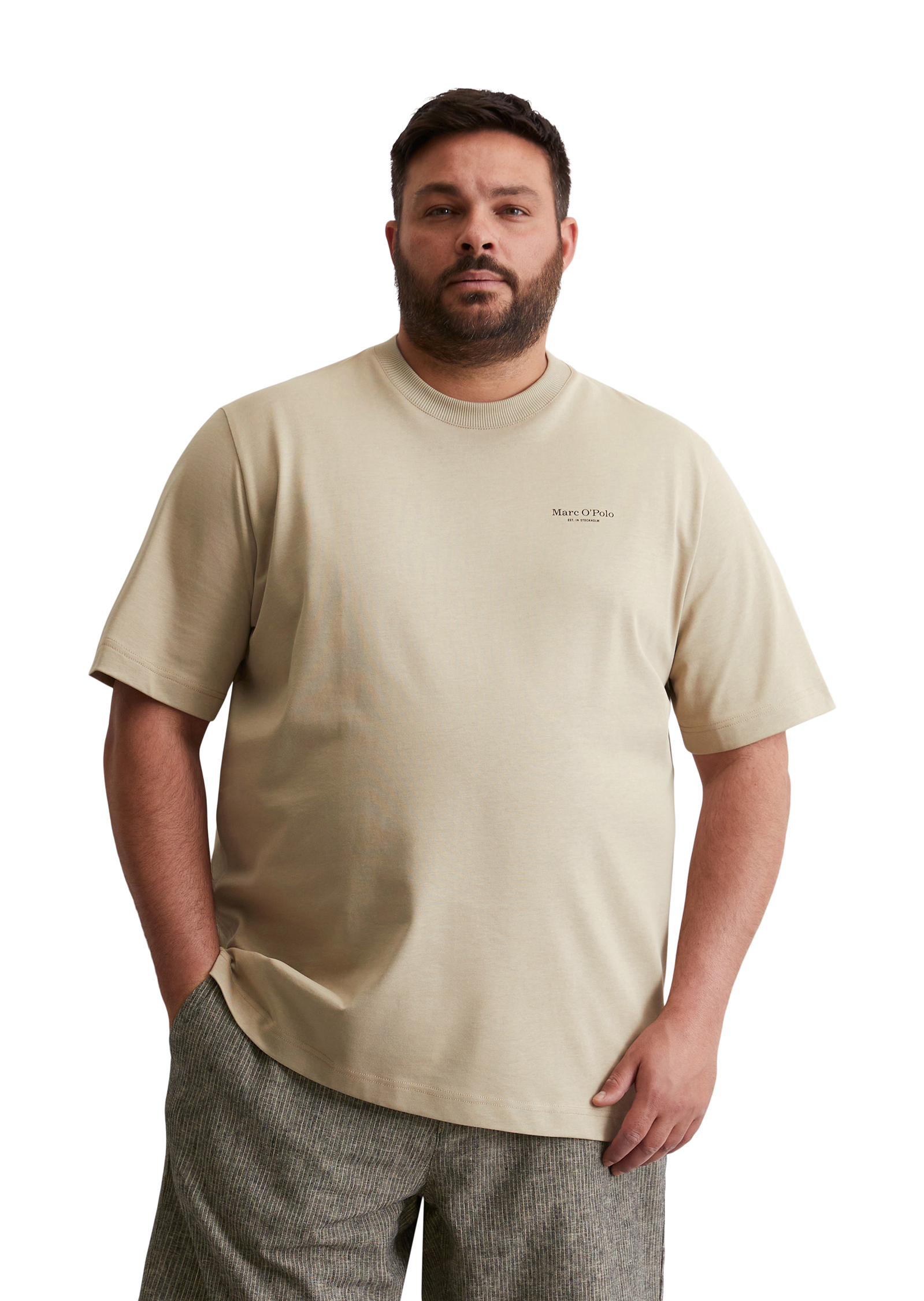 T-shirt relaxed avec un grand imprimé au dos, MARC O'POLO