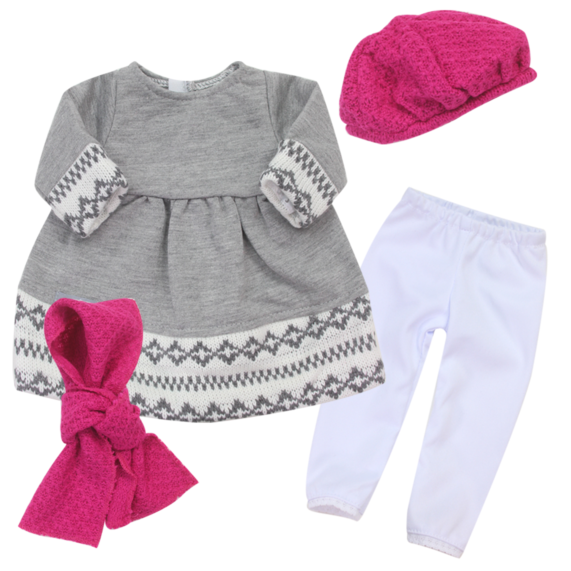 4 Pcs Vêtements Poupée, TEAMSON KIDS