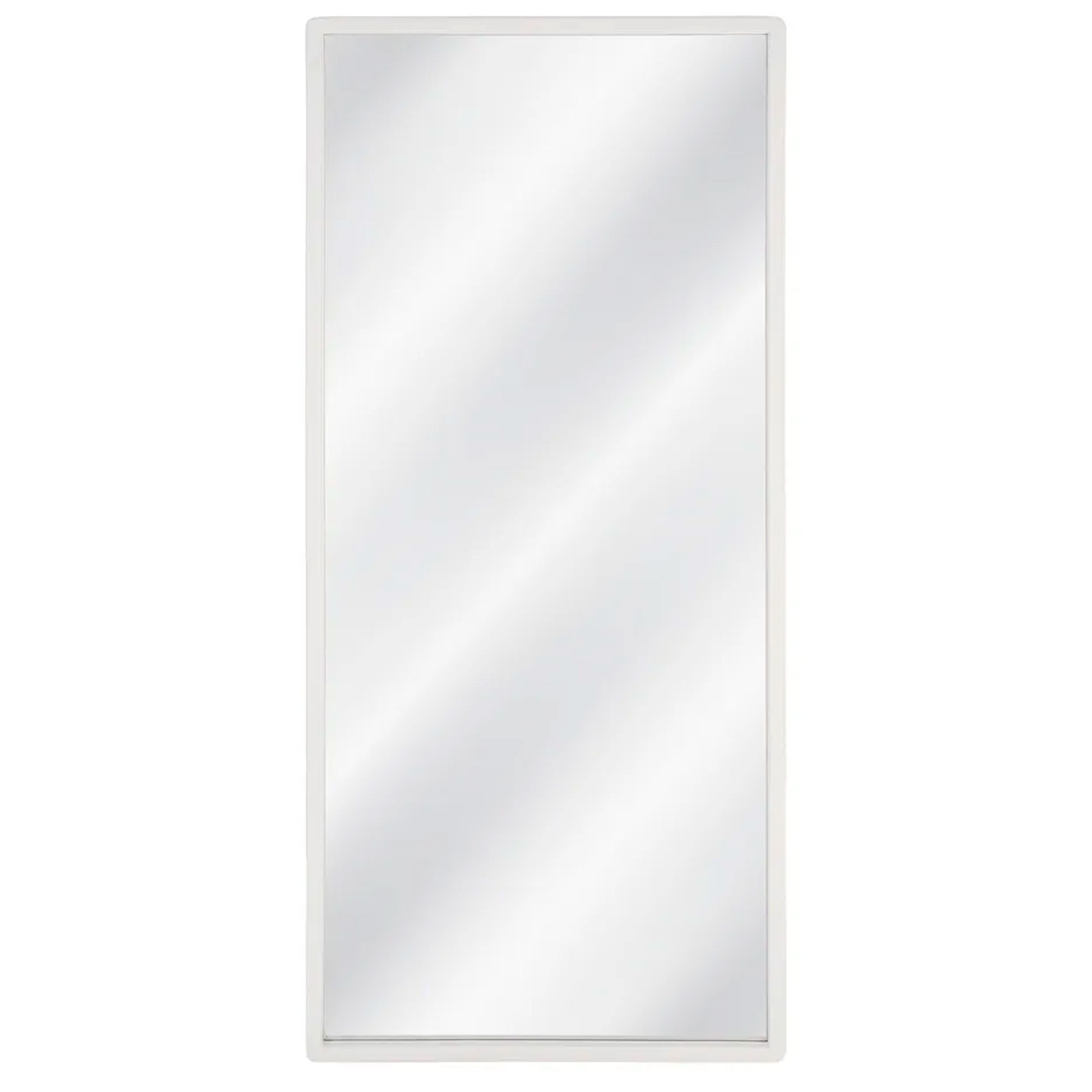 Grand miroir rectangulaire en bois blanc cassé 80x3x180cm, WADIGA