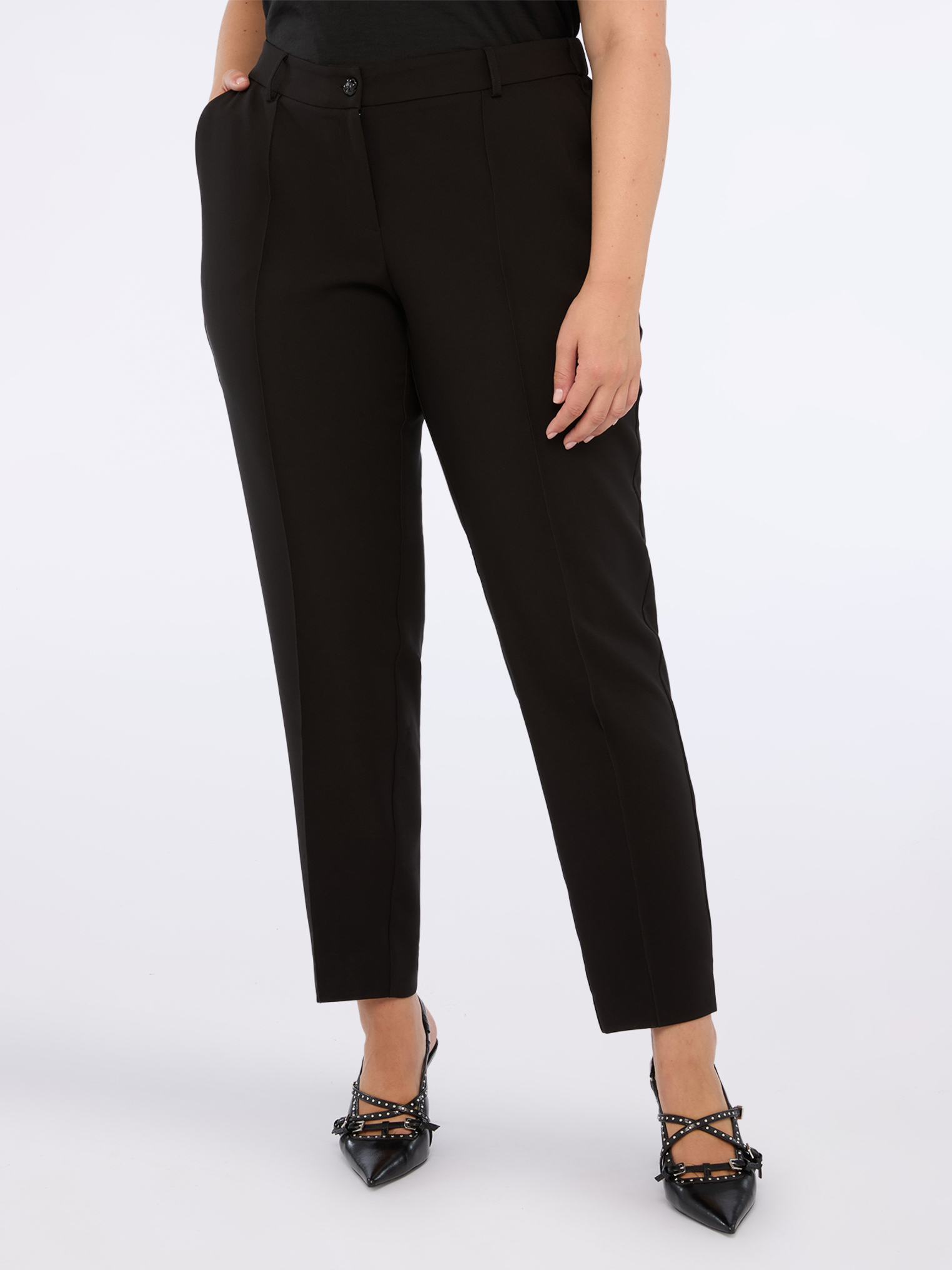 Pantalon New York en tissu stretch, FIORELLA RUBINO