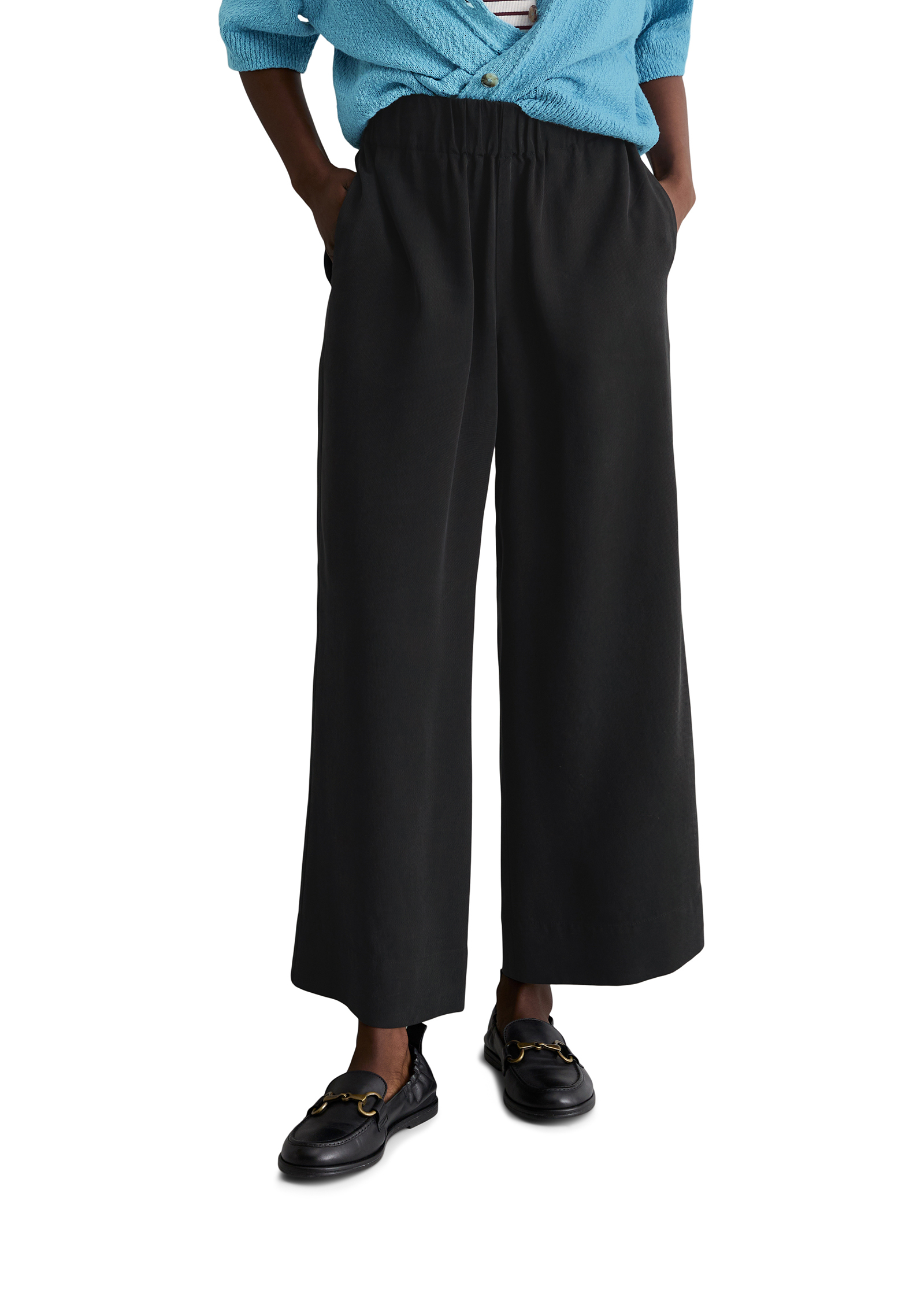 Pantalon relaxed en lyocell LENZING™, MARC O’POLO DENIM