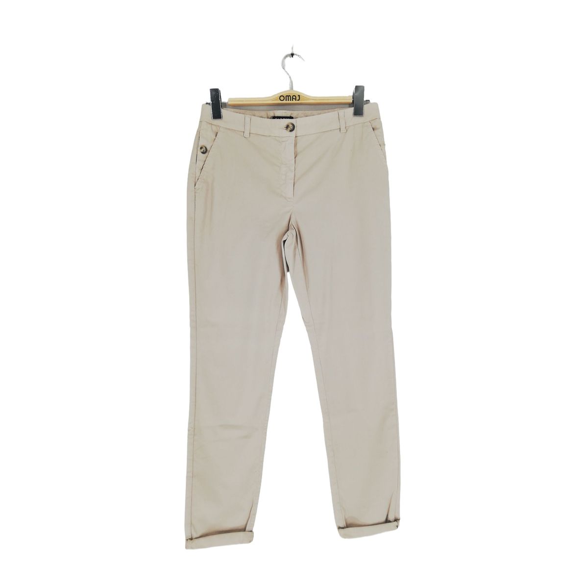 Pantalon slim tr s bon tat beige Caroll La Redoute