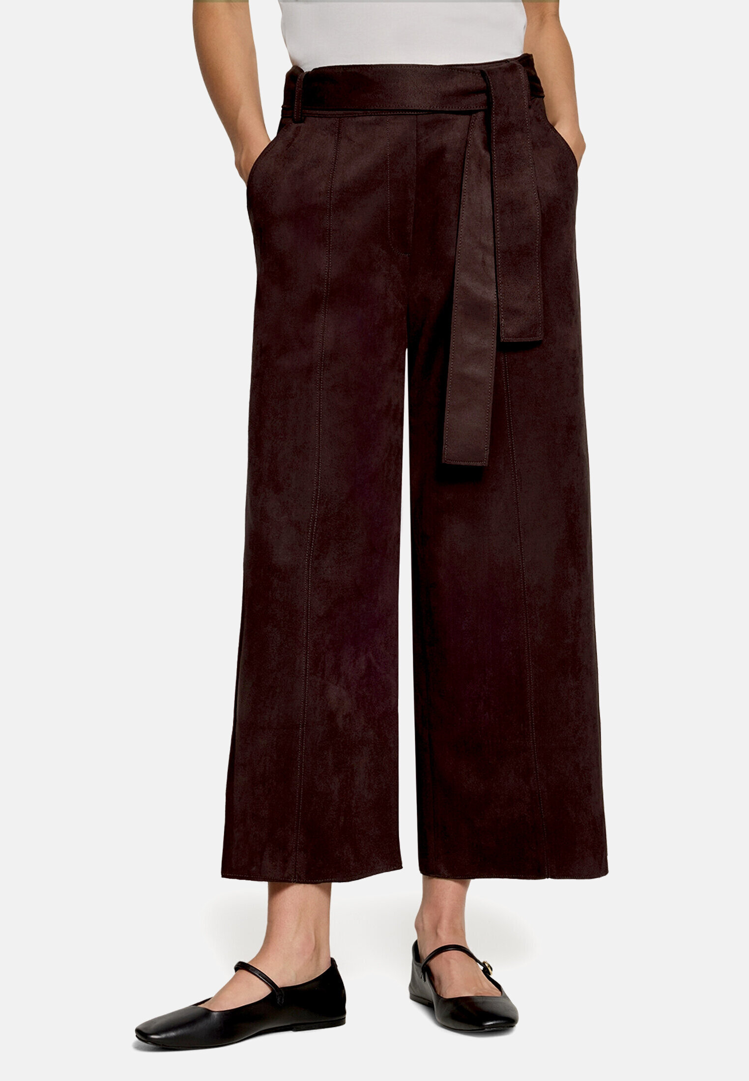 Jupe-culotte à ceinture à nouer, ZERO