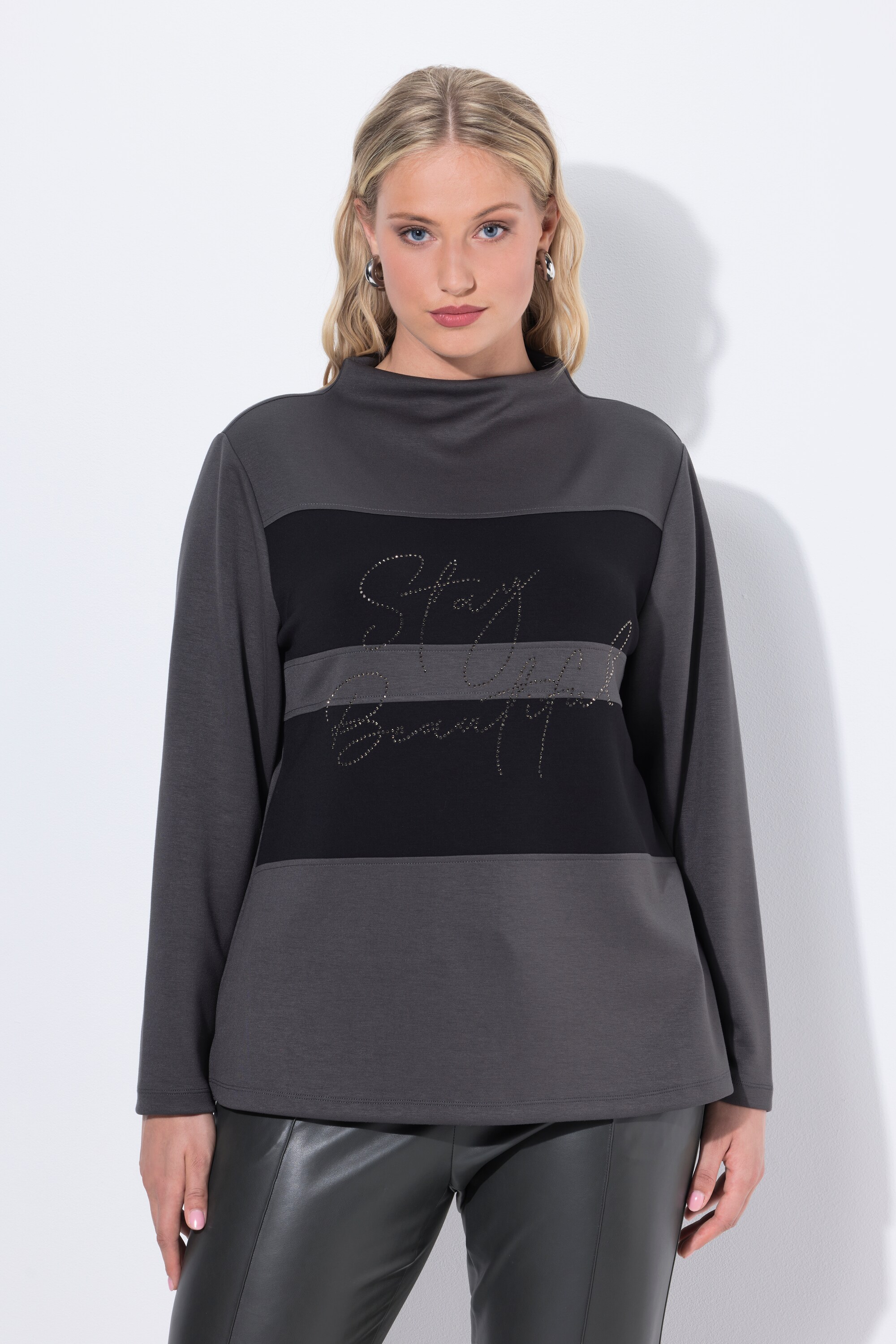 Sweat-shirt oversize à col montant, ULLA POPKEN