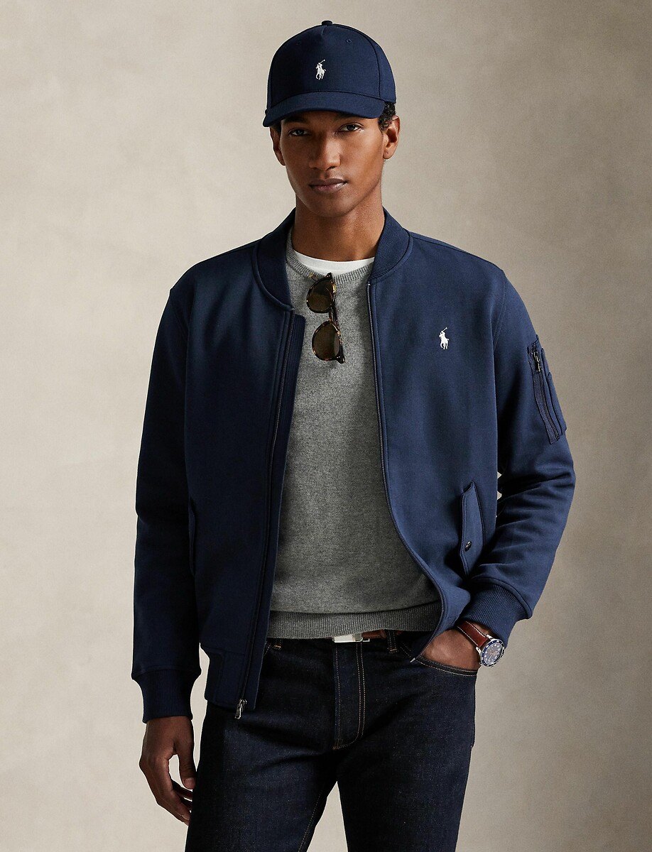 Veste zippée en double knit tech