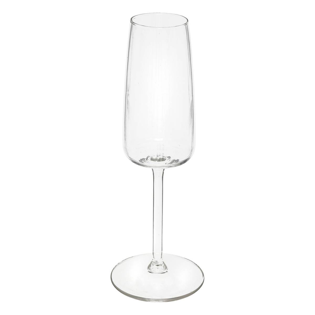 Lot de 6 flûtes à champagne en verre 22 cl TANYA, SECRET DE GOURMET