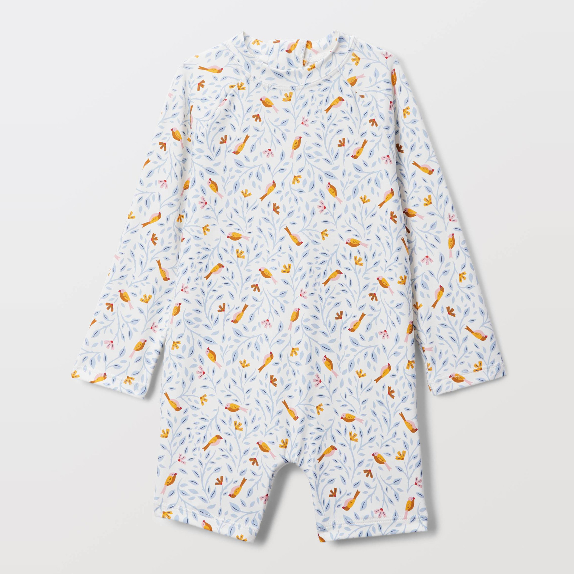 Maillot de bain combinaison manches longues imprimé, BOUT'CHOU