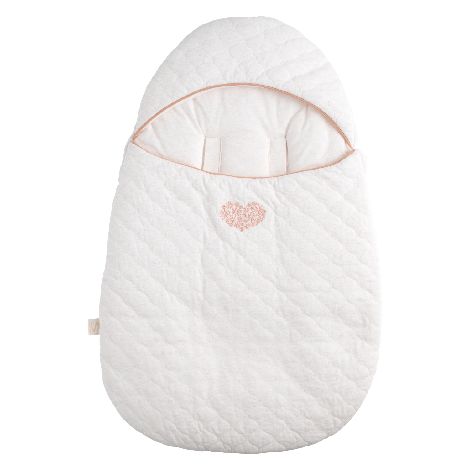 Nid d'ange bébé 5 attaches en coton matelassé, SAUTHON