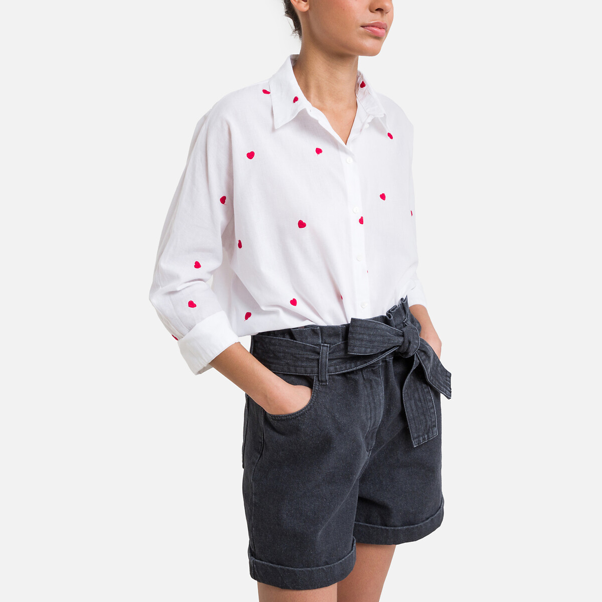 Chemisier Imprimé Floral BCBG Max Azria - Taille L - Manches Longues - Neuf Avec étiquette