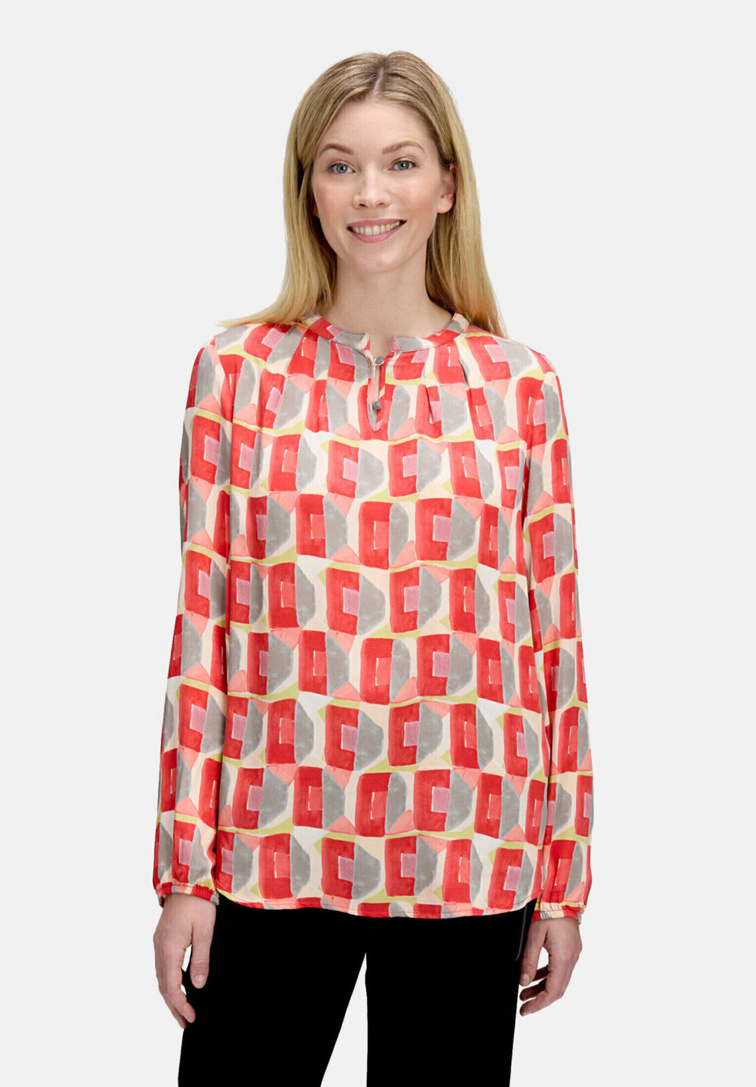 Blouse casual à boutons, CARTOON