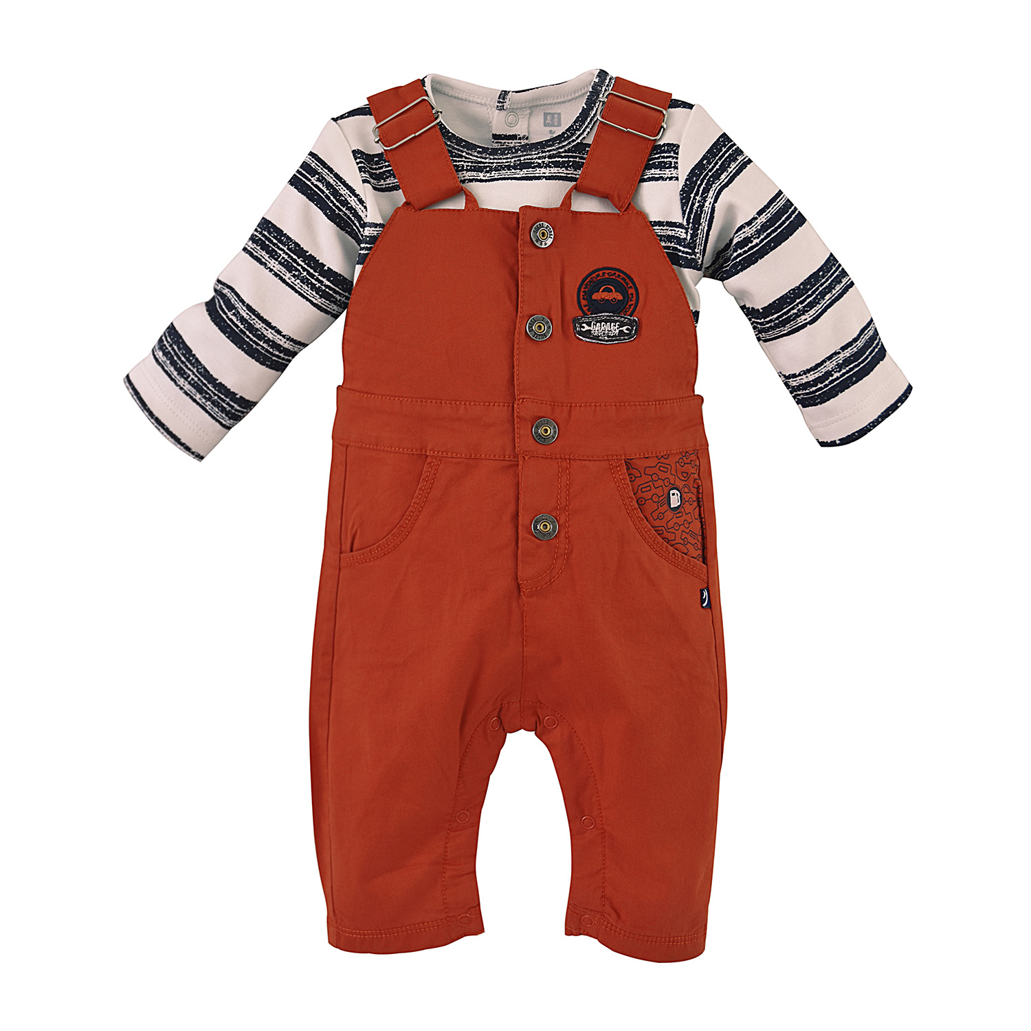 Ensemble t-shirt salopette dick, SUCRE D'ORGE