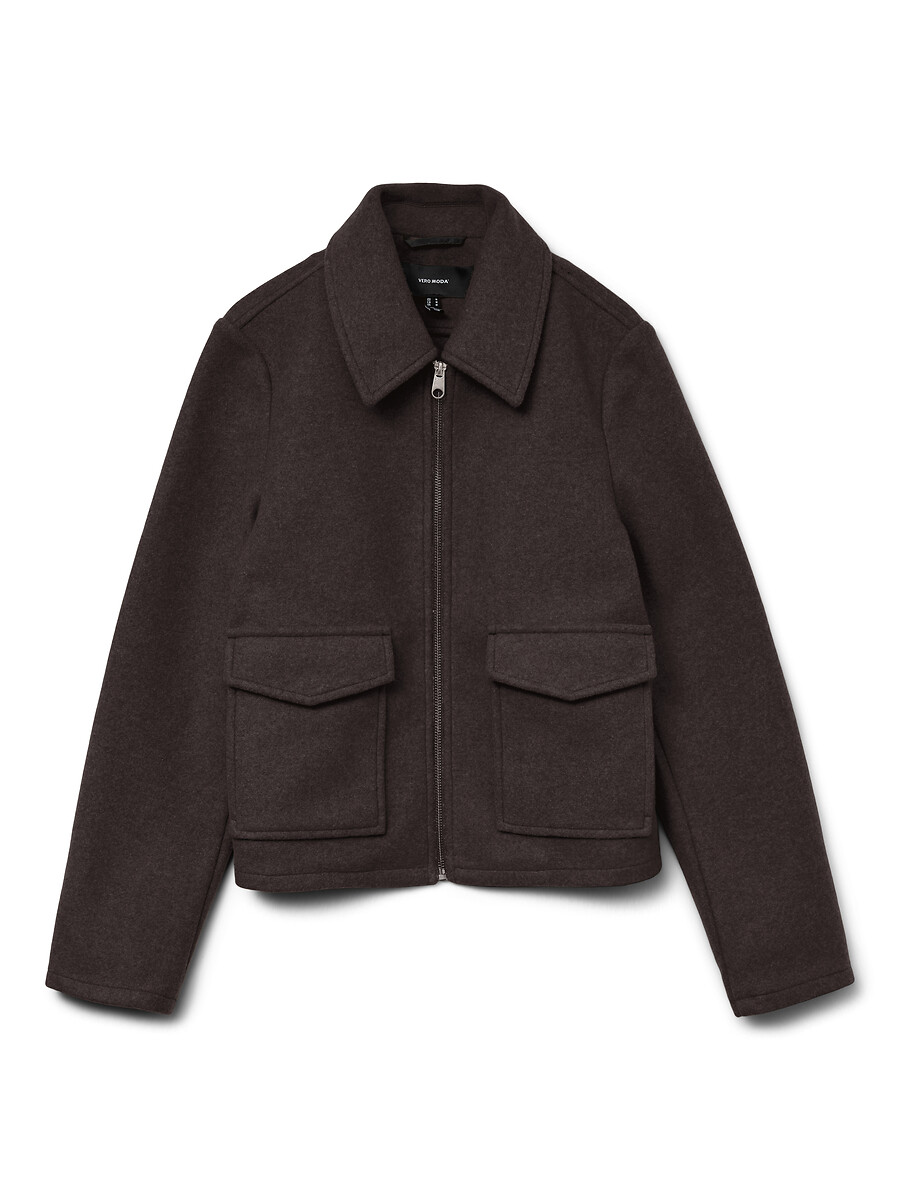 Kurzer Mantel mit aufgesetzten Taschen, VERO MODA