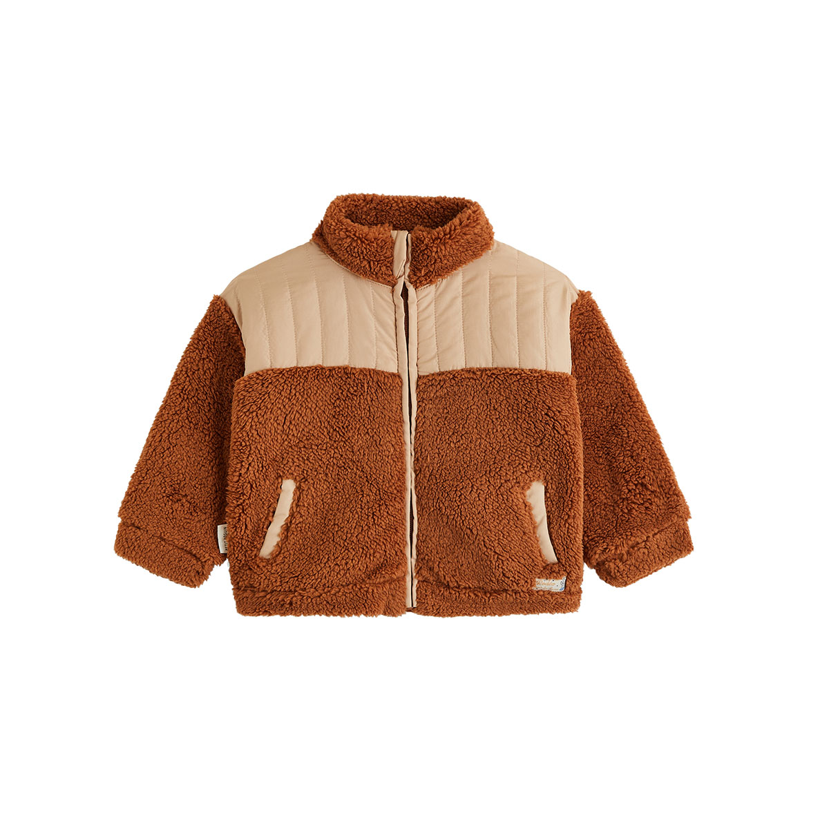 Veste enfant en sherpa Moka, PETIT BEGUIN