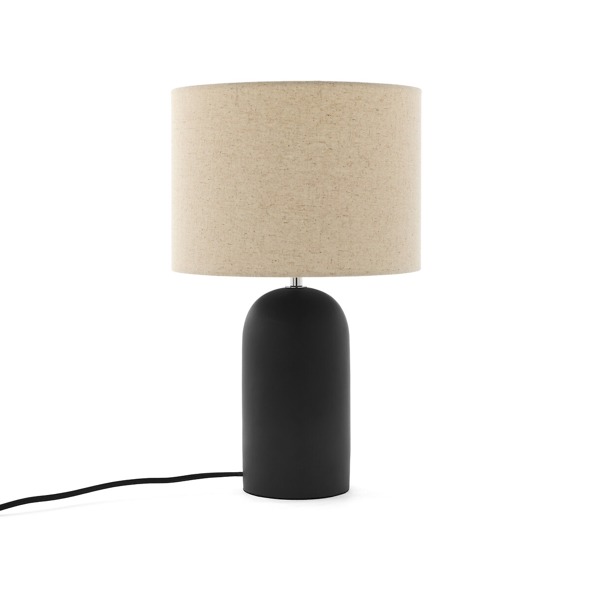 Emna Concrete and Linen Table Lamp