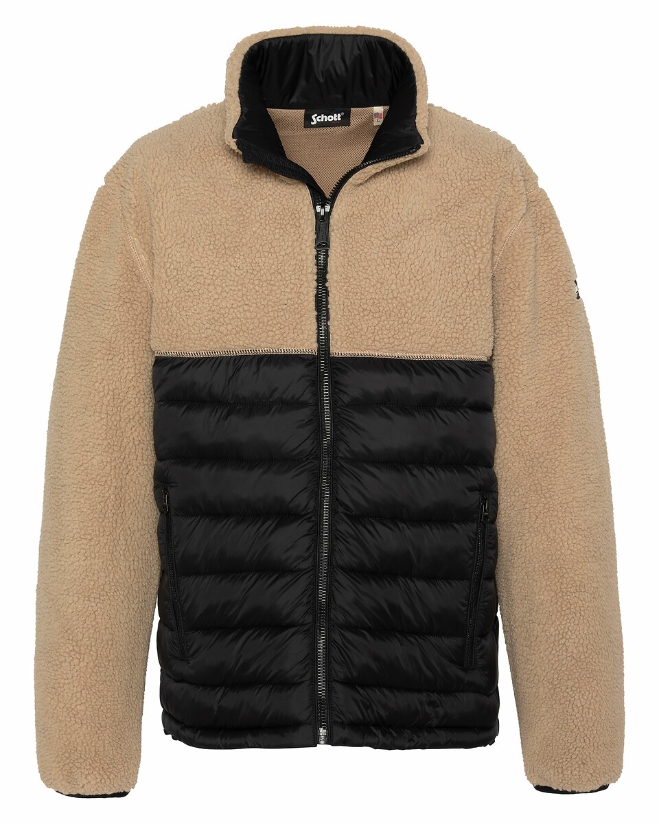 Brighton1 Hybrid Sherpa Padded Jacket, SCHOTT