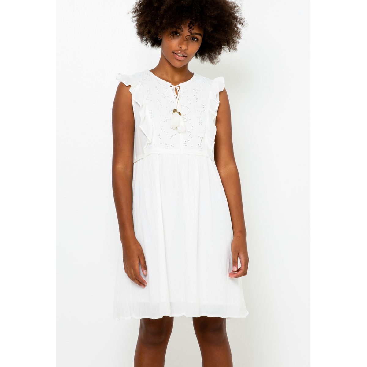 camaieu robe blanche