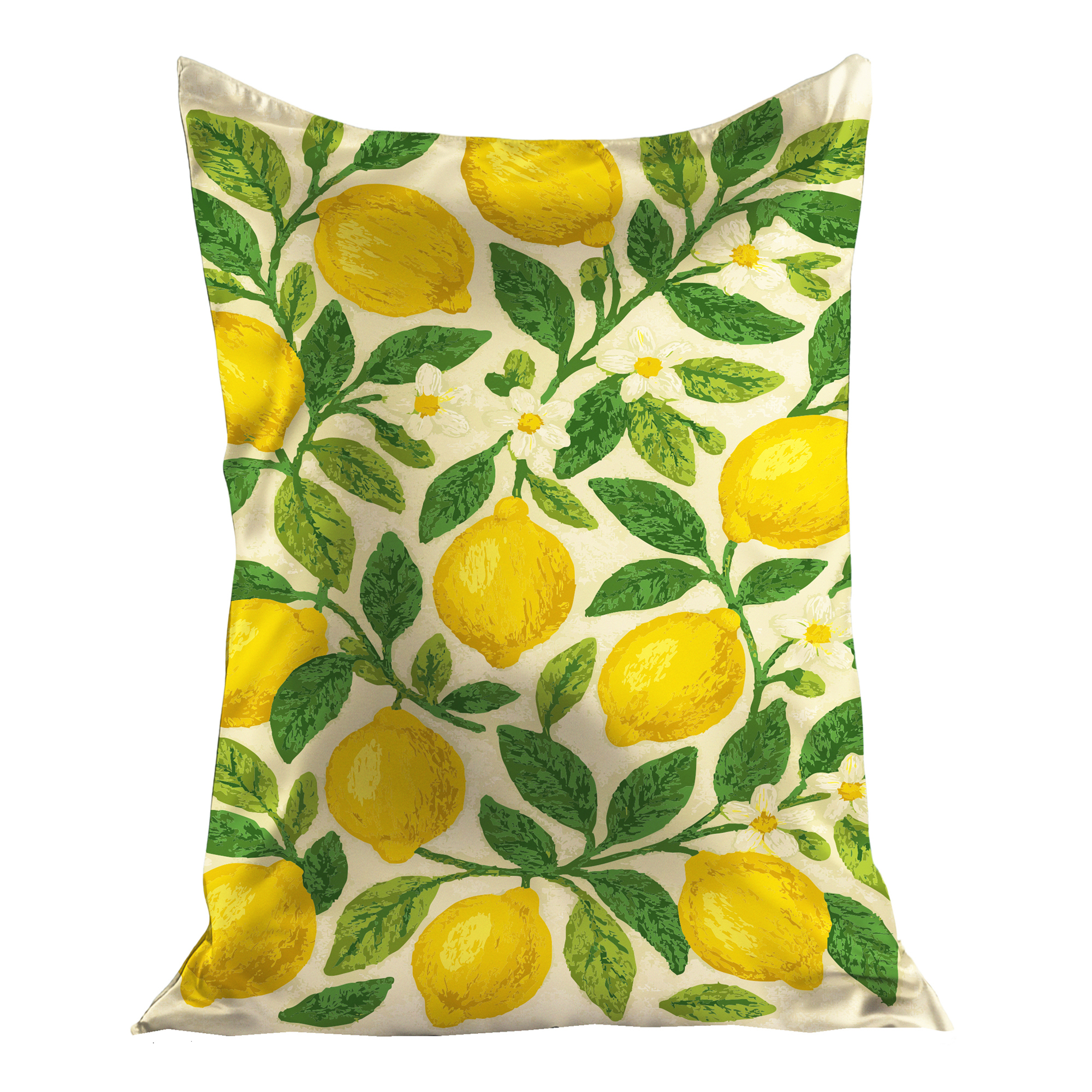 Pouf XL extérieur imperméable Citron imprimé, MX HOME