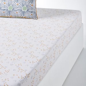 Oja Graphic 100% Cotton Fitted Sheet LA REDOUTE INTERIEURS image