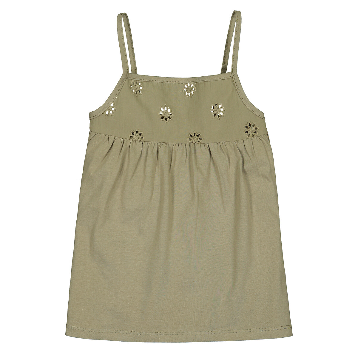 Cotton Broderie Anglaise Cami, 3-12 Years