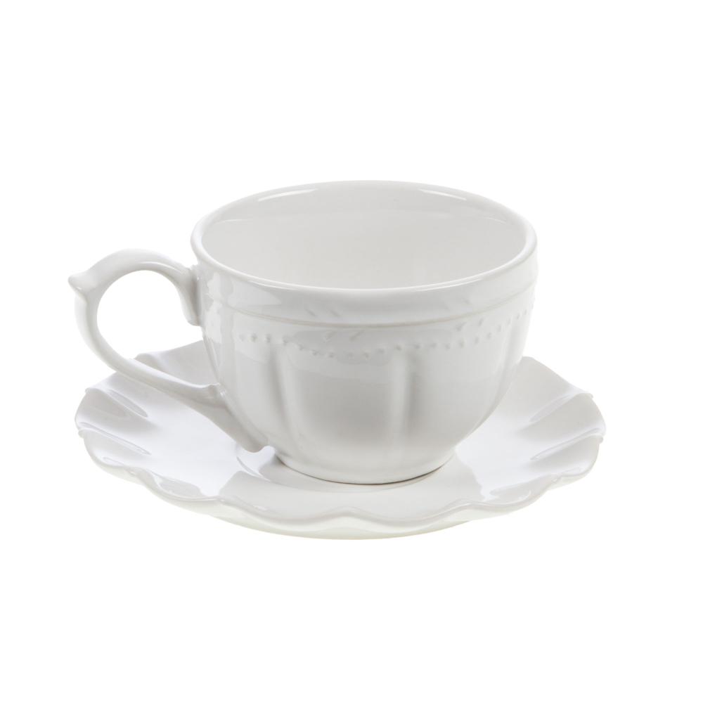 Tasse à thé et sous tasse Romy 20 cl (lot de 6), AMADEUS