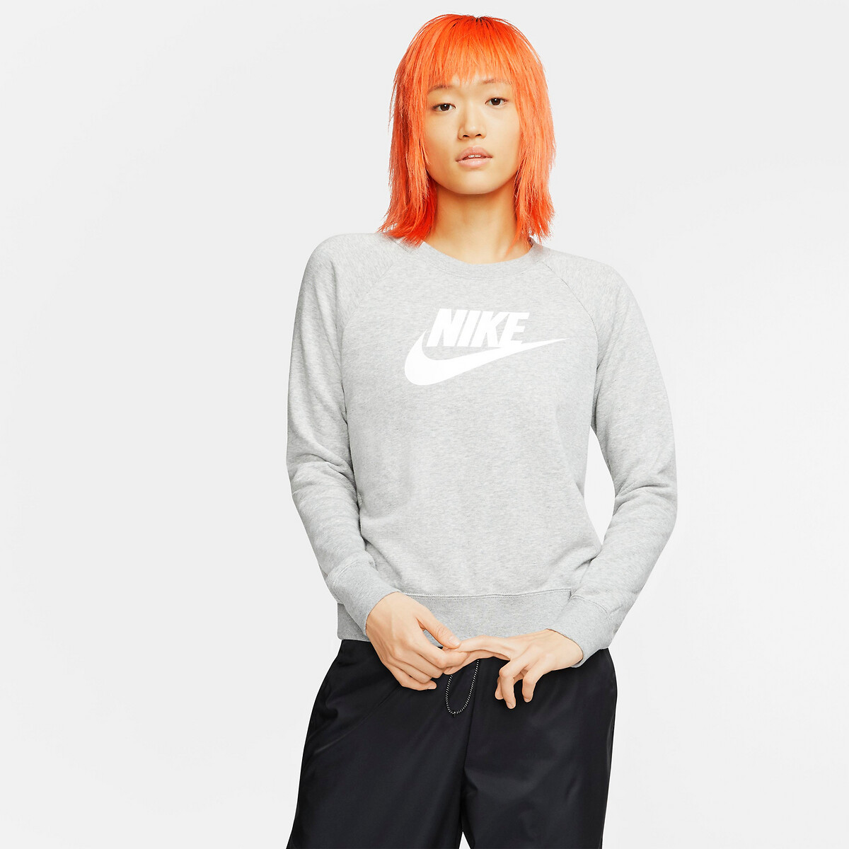 Gracioso sentido sobresalir Sudadera con cuello redondo essential logo gris Nike | La Redoute