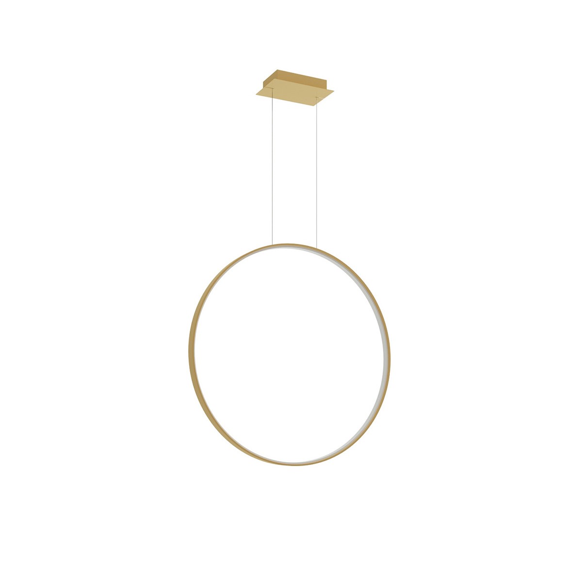 Suspension Aluminium Doré LED 1 Rio, EDEN