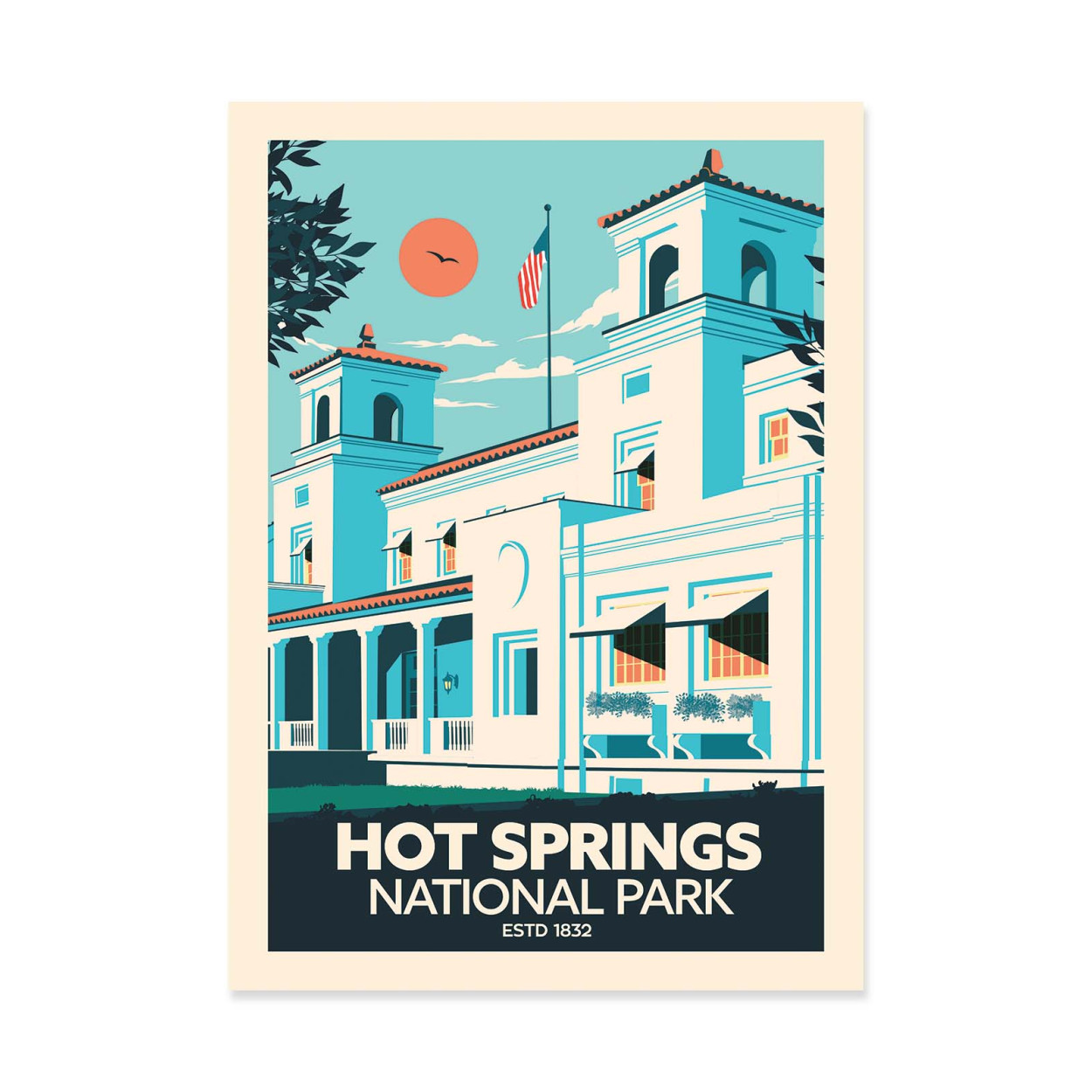 Affiche d'art - Hot Springs National Park - Studio Inception, WALL EDITIONS