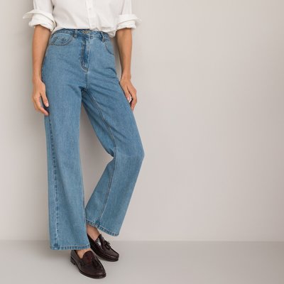 Wide Leg Jeans, Mid Rise Length 30.5" LA REDOUTE COLLECTIONS