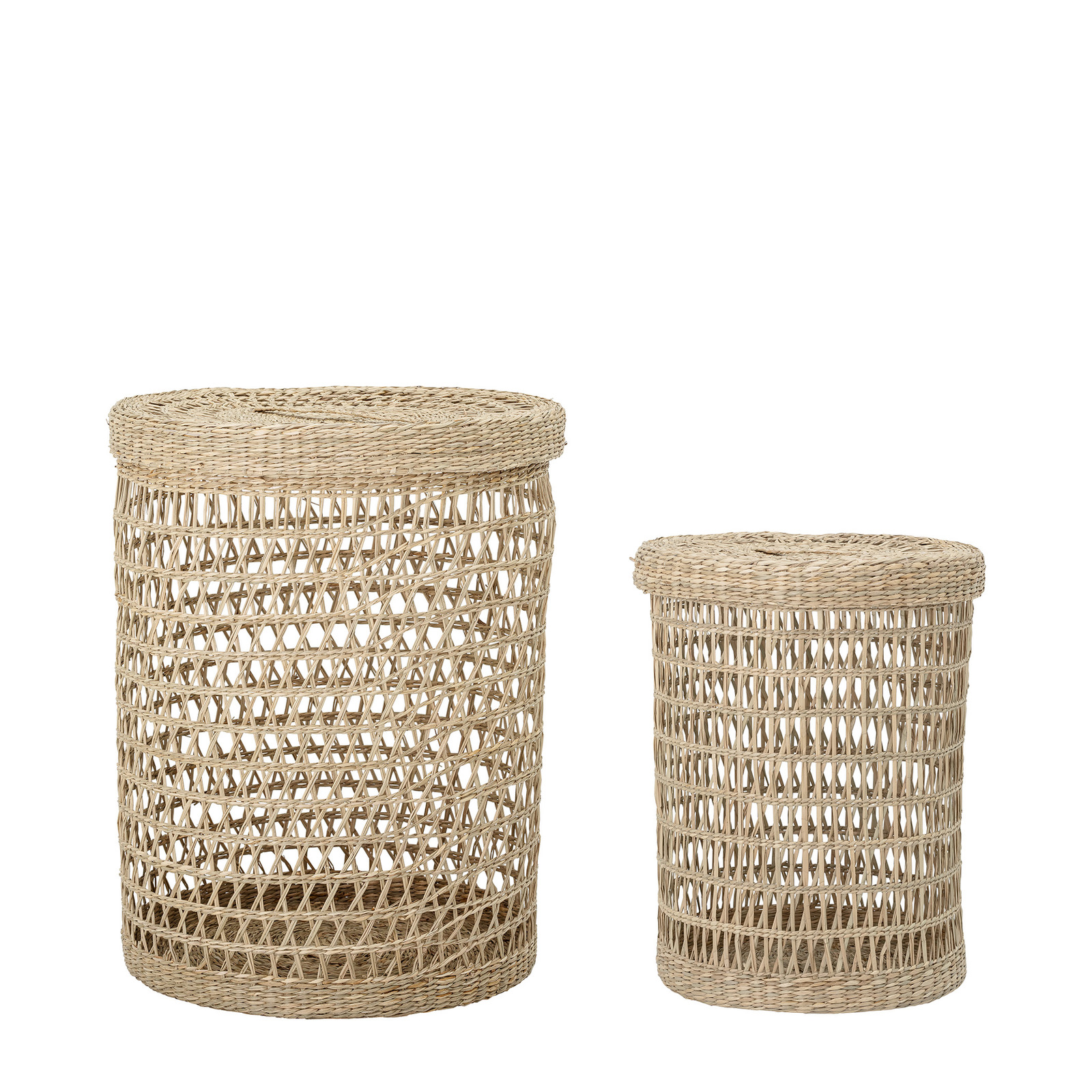 Paniers avec couvercle en jonc de mer Connie, BLOOMINGVILLE