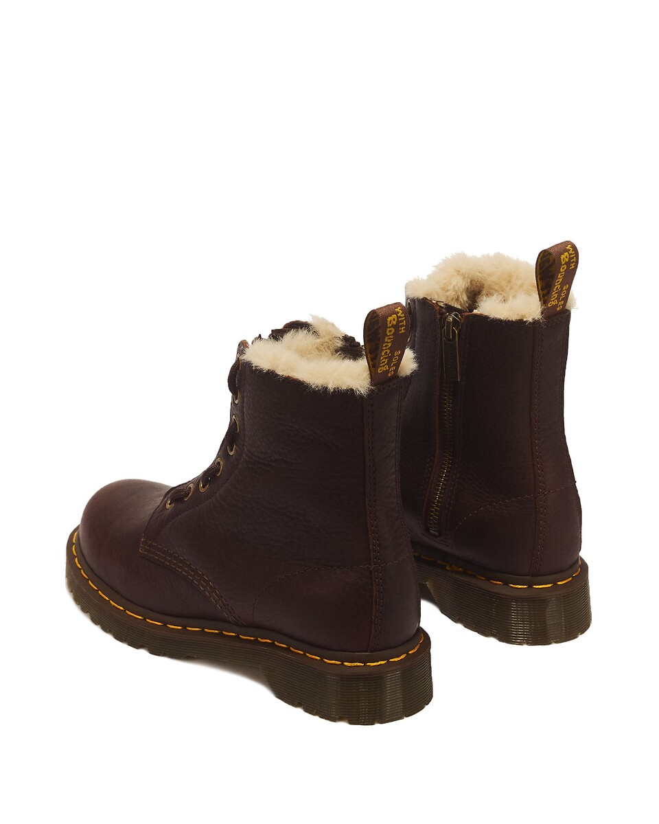 Dr. Martens Botas 1460 forradas, de piel, Grizzly — foto 3