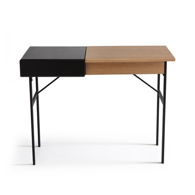 Tivara Dressing Table / Desk, oak/black, LA REDOUTE INTERIEURS