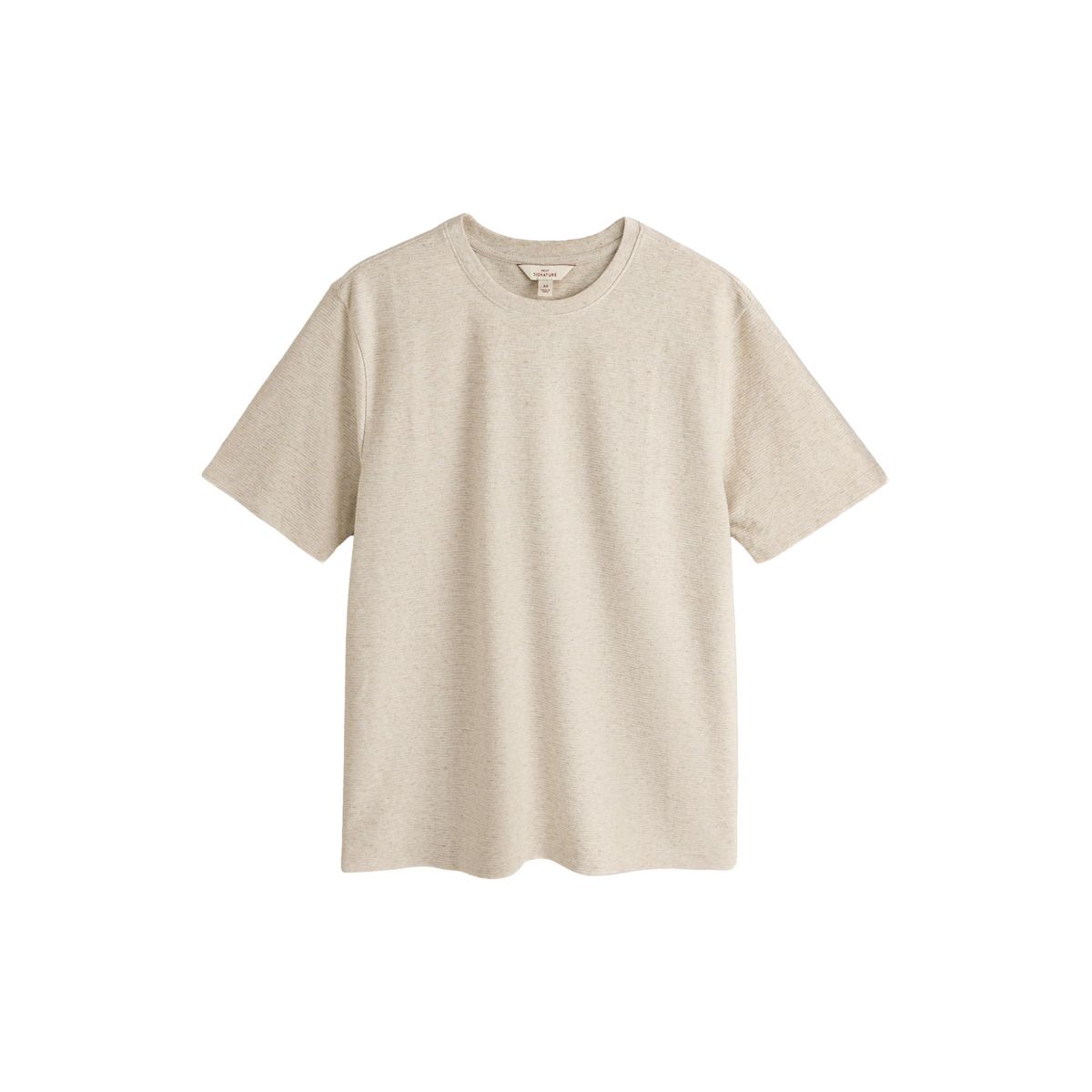 T-shirt texturé avec lin signature, NEXT
