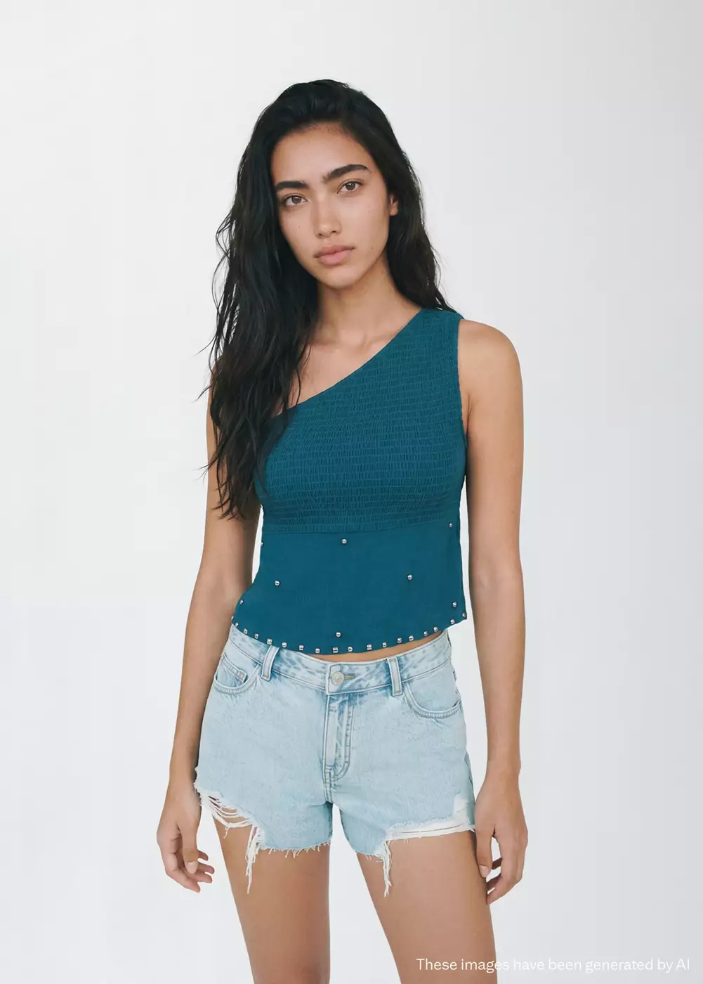 Short détail effiloché, MANGO TEEN