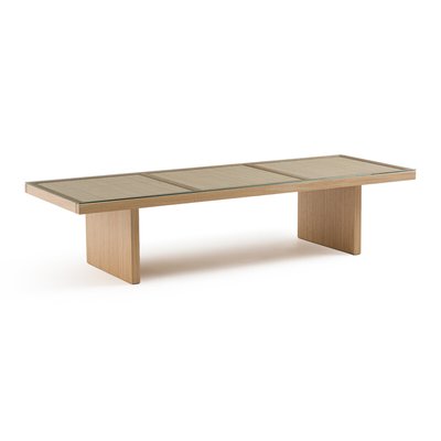 Arty Oak and Cane Coffee Table LA REDOUTE INTERIEURS