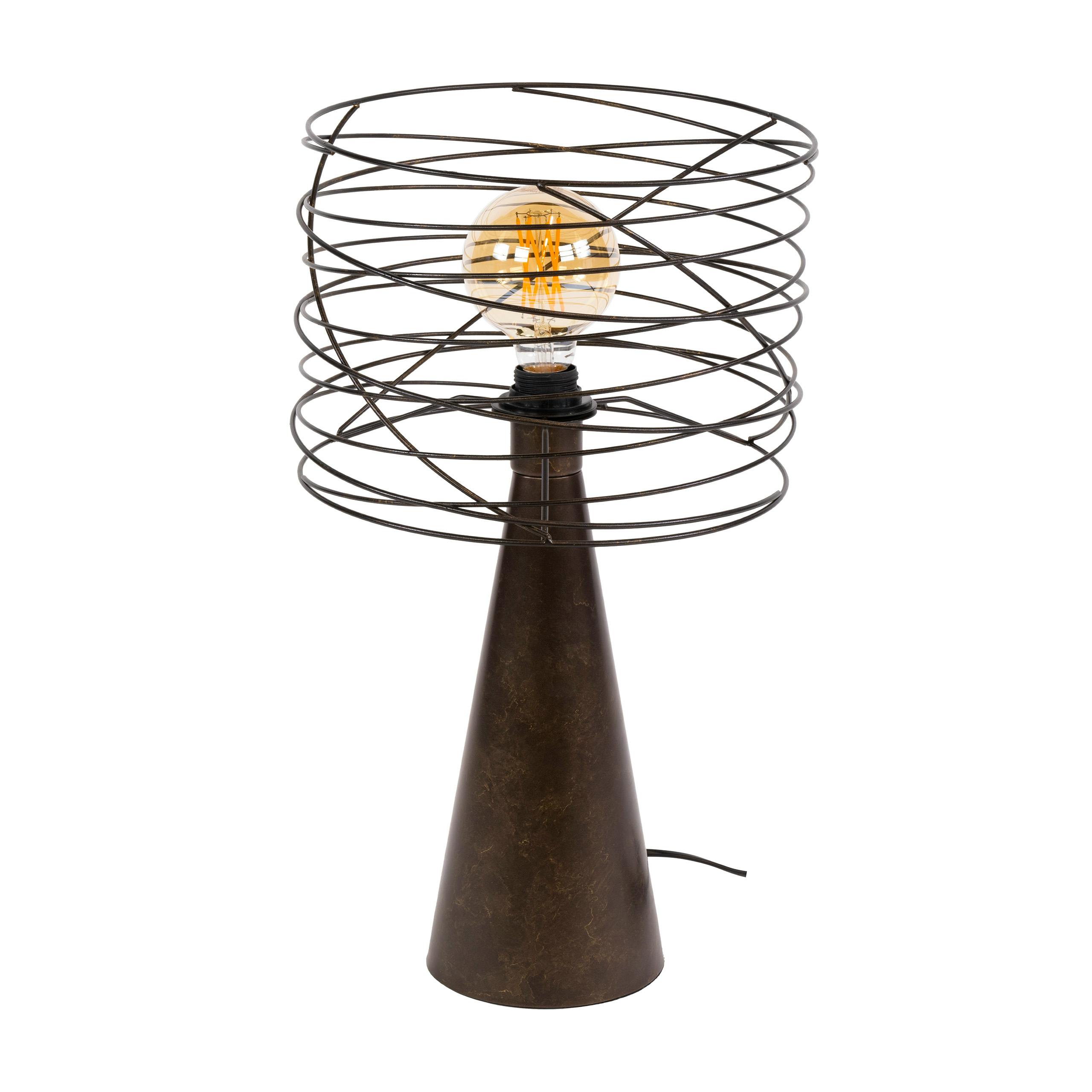 Lampe de salon en métal, abat-jour fil RALF, PIER IMPORT