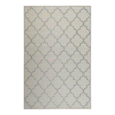 Tapis exterieur gris motif oriental - GLEAMY OUTDOOR WECON HOME