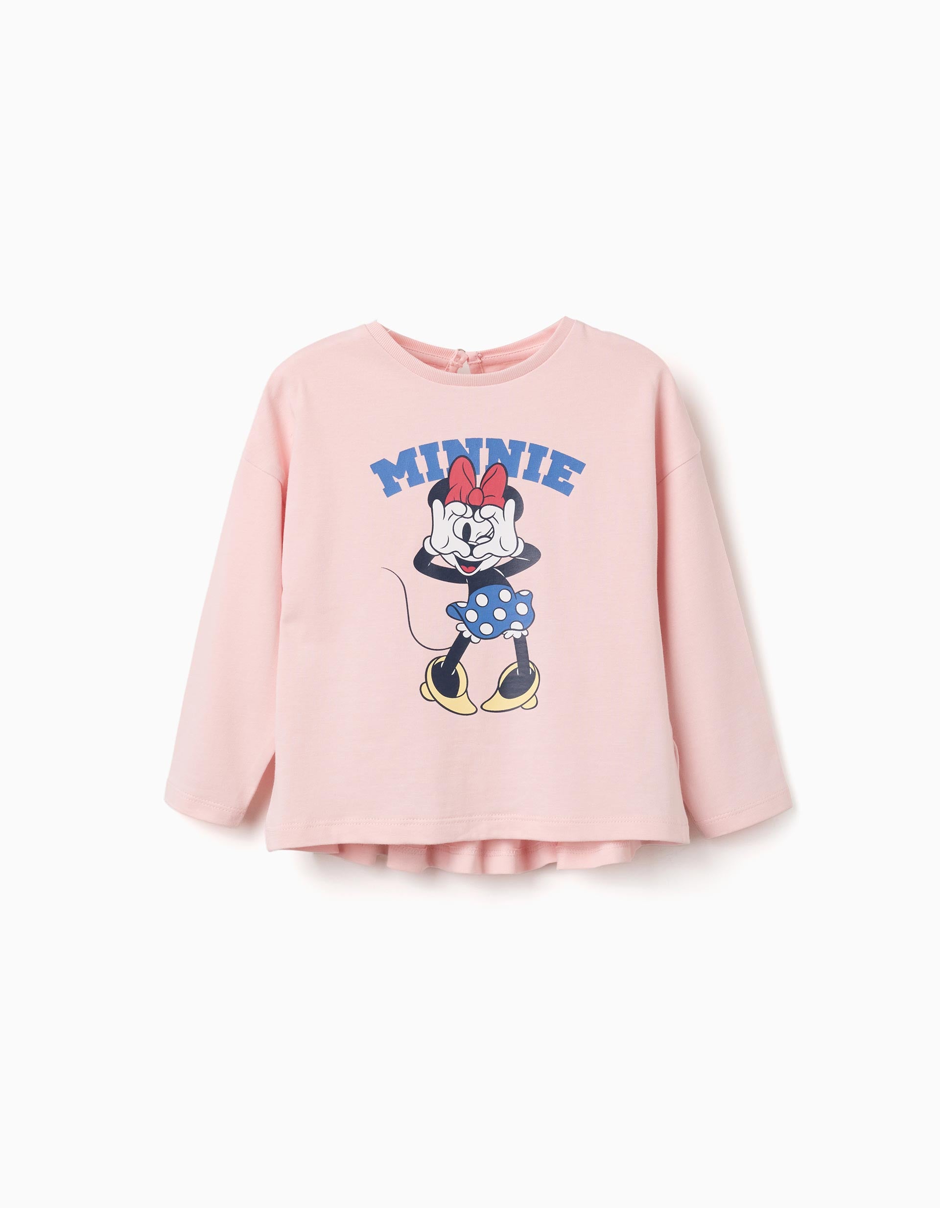 T-shirt en coton à manches longues avec imprimé Minnie, ZIPPY