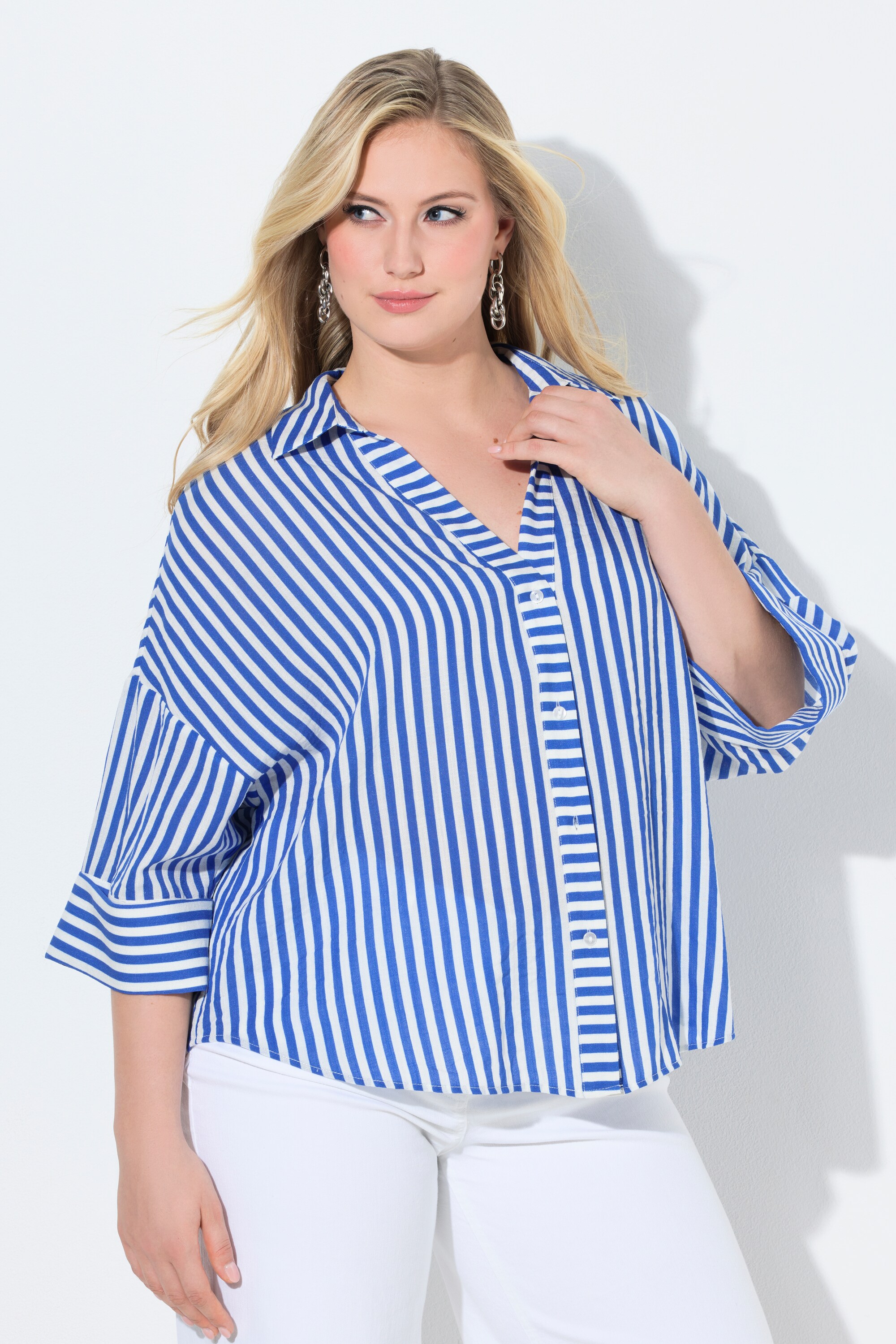 Chemisier oversize à rayures, ULLA POPKEN