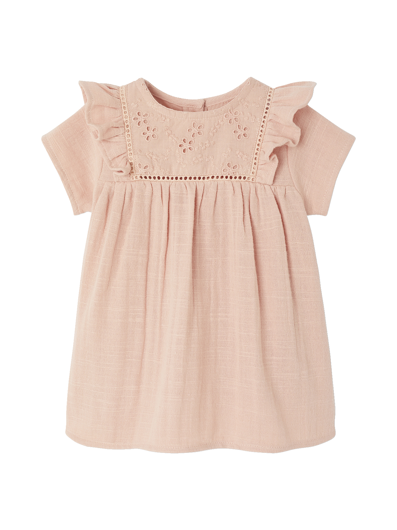 Robe en gaze de coton naissance, VERTBAUDET